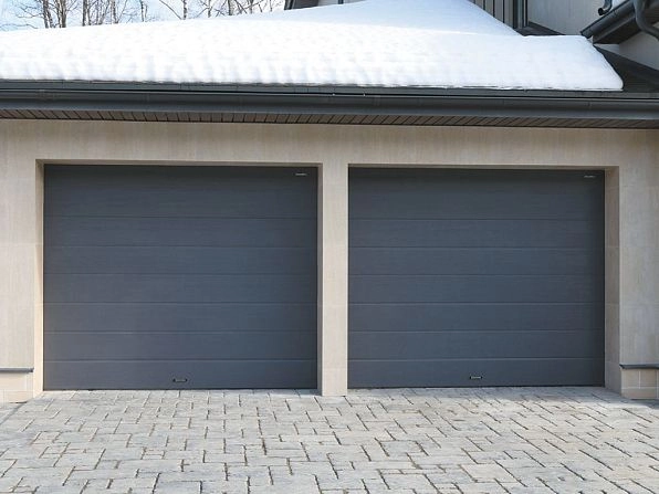 Секционные ворота 2500х2050 мм антрацитовые DoorHan rsd02, shchelkovo.doorhan.ru